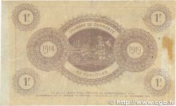 1 Franc FRANCE régionalisme et divers Toulouse 1914 JP.122.20 TTB
