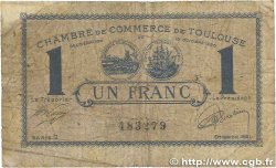 1 Franc FRANCE régionalisme et divers Toulouse 1920 JP.122.43 B