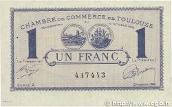 1 Franc FRANCE régionalisme et divers Toulouse 1920 JP.122.43 TTB