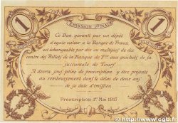 1 Franc FRANCE régionalisme et divers Tours 1915 JP.123.01 TTB+
