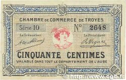 50 Centimes FRANCE régionalisme et divers Troyes 1918 JP.124.01 TTB