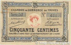 50 Centimes FRANCE Regionalismus und verschiedenen Troyes 1918 JP.124.05