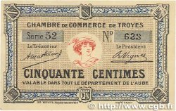 50 Centimes FRANCE régionalisme et divers Troyes 1918 JP.124.05