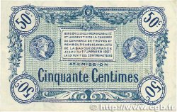 50 Centimes FRANCE régionalisme et divers Troyes 1918 JP.124.07 TTB+