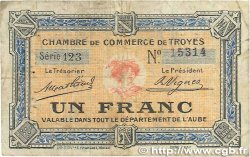 1 Franc FRANCE régionalisme et divers Troyes 1918 JP.124.08 B+