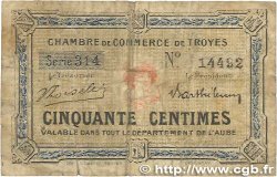 50 Centimes FRANCE régionalisme et divers Troyes 1918 JP.124.09 B