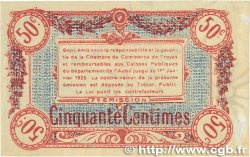 50 Centimes FRANCE régionalisme et divers Troyes 1918 JP.124.13 TTB