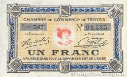 1 Franc FRANCE régionalisme et divers Troyes 1918 JP.124.14 TTB+