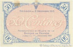 50 Centimes FRANCE régionalisme et divers Villefranche-Sur-Saône 1915 JP.129.01 SPL