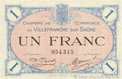 1 Franc FRANCE régionalisme et divers Villefranche-Sur-Saône 1915 JP.129.04 SUP