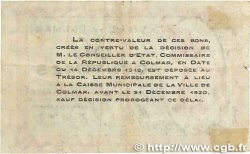 50 Centimes FRANCE régionalisme et divers Colmar 1918 JP.130.01 TB
