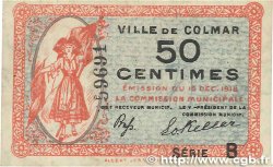 50 Centimes FRANCE régionalisme et divers Colmar 1918 JP.130.02