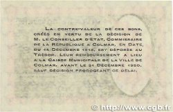 50 Centimes FRANCE régionalisme et divers Colmar 1918 JP.130.02 SUP