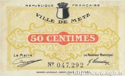 50 Centimes FRANCE régionalisme et divers Metz 1918 JP.131.01 TTB