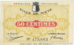 50 Centimes FRANCE régionalisme et divers Metz 1918 JP.131.01 SUP
