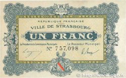 1 Franc FRANCE régionalisme et divers Strasbourg 1918 JP.133.04 TTB+