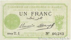 1 Franc FRANCE régionalisme et divers Alger 1914 JP.137.03 NEUF