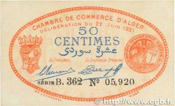 50 Centimes FRANCE régionalisme et divers Alger 1921 JP.137.21 pr.SPL