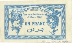 1 Franc FRANCE régionalisme et divers Bône 1920 JP.138.13 TTB+