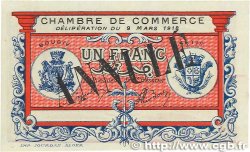 1 Franc Annulé FRANCE regionalismo e varie Bougie, Sétif 1918 JP.139.07 FDC