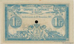 1 Franc Annulé FRANCE régionalisme et divers Oran 1915 JP.141.10 TTB+