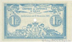 1 Franc Spécimen FRANCE régionalisme et divers Oran 1915 JP.141.12 SPL+