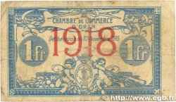1 Franc FRANCE régionalisme et divers Oran 1915 JP.141.20 B+