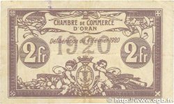 2 Francs FRANCE régionalisme et divers Oran 1920 JP.141.24 pr.TTB