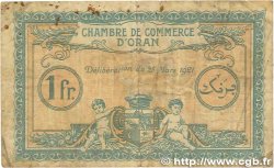 1 Franc FRANCE régionalisme et divers Oran 1921 JP.141.27 B+