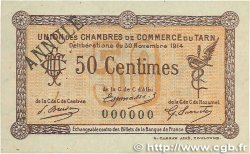 50 Centimes Annulé FRANCE régionalisme et divers Albi - Castres - Mazamet 1914 JP.005.02 SUP