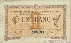 1 Franc FRANCE régionalisme et divers Albi - Castres - Mazamet 1914 JP.005.05