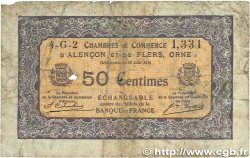 50 Centimes FRANCE régionalisme et divers Alencon et Flers 1915 JP.006.39 B