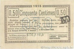 50 Centimes FRANCE régionalisme et divers Amiens 1915 JP.007.32 TTB