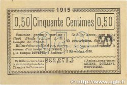 50 Centimes FRANCE régionalisme et divers Amiens 1915 JP.007.32 TTB+