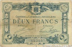 2 Francs FRANCE régionalisme et divers Angoulême 1915 JP.009.22 B+