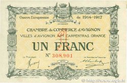 1 Franc FRANCE régionalisme et divers Avignon 1915 JP.018.17 pr.SPL