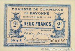 2 Francs FRANCE régionalisme et divers Bayonne 1916 JP.021.36 SPL+