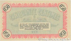 50 Centimes FRANCE régionalisme et divers Besançon 1915 JP.025.01 pr.NEUF