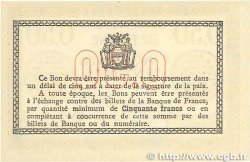 50 Centimes Spécimen FRANCE régionalisme et divers Béthune 1915 JP.026.03 SUP+