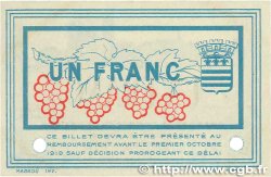 1 Franc FRANCE régionalisme et divers Béziers 1915 JP.027.16 SPL