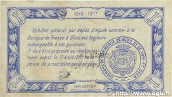 1 Franc Annulé FRANCE régionalisme et divers Blois 1915 JP.028.04 TTB