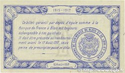 1 Franc Annulé FRANCE régionalisme et divers Blois 1915 JP.028.04 SUP+