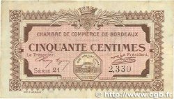 50 Centimes FRANCE regionalism and various Bordeaux 1917 JP.030.11 F