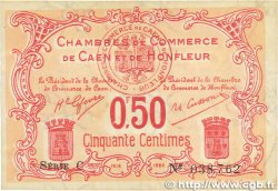 50 Centimes FRANCE régionalisme et divers Caen et Honfleur 1918 JP.034.12 TTB