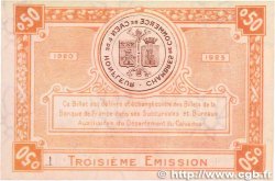 50 Centimes FRANCE régionalisme et divers Caen et Honfleur 1920 JP.034.16 SPL+