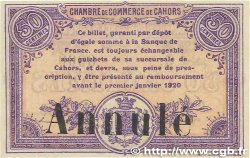 50 Centimes Annulé FRANCE régionalisme et divers  1915 JP.035.13var. SPL