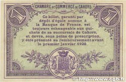 1 Franc FRANCE régionalisme et divers Cahors 1915 JP.035.14 TTB