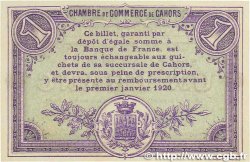 1 Franc FRANCE régionalisme et divers Cahors 1915 JP.035.14 SPL