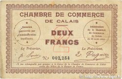 2 Francs FRANCE regionalism and miscellaneous Calais 1914 JP.036.05