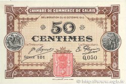 50 Centimes FRANCE régionalisme et divers Calais 1915 JP.036.07